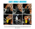 Adjustable 2in1 Car Seat Cup Holder Organiser Water Bottle Drink Coffee Storage