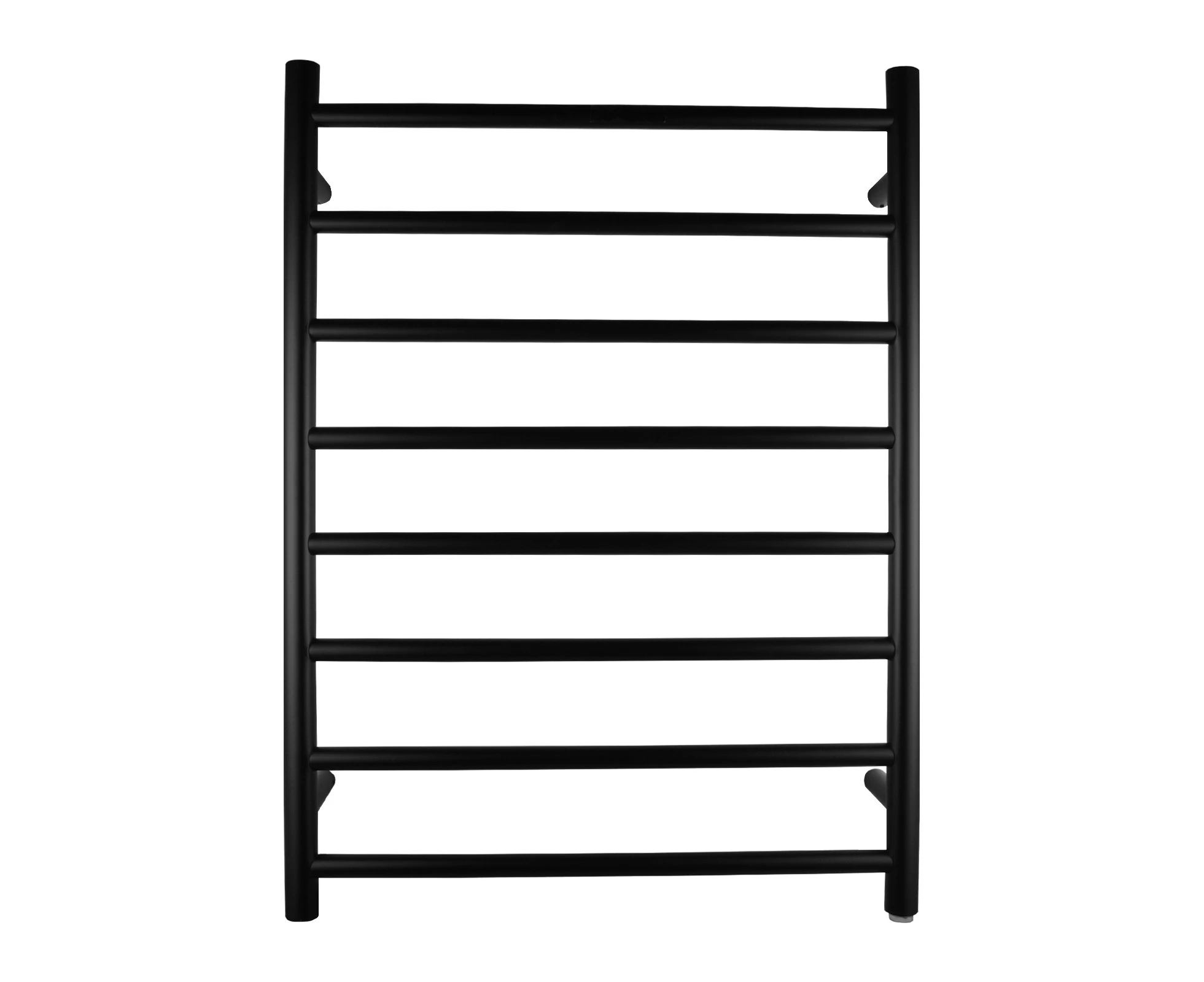 820x600mm Round Heated Towel Rack Stainless steel Towel Rails Clothes towel drying warmer Black