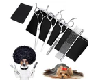7&#8243; Professional Pet Dog Grooming Scissors Shear Hair Cutting Set Curved Tool Kit