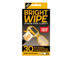 Bright Wipe Streak Free Wipes 30 Pack