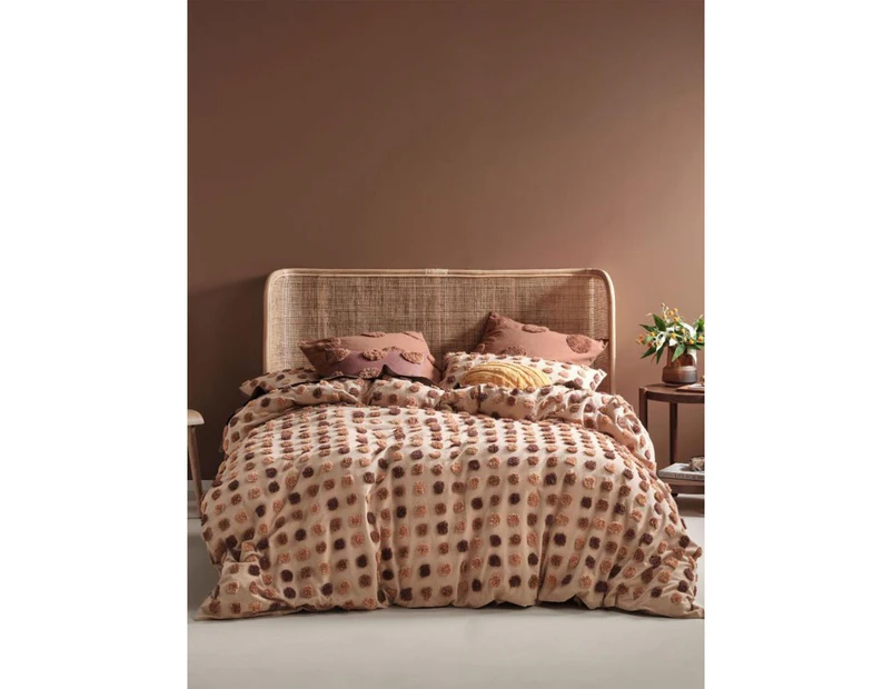 Haze Quilt Cover Set (Pecan) - King