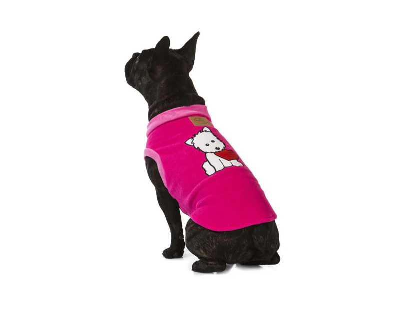 Dog Pyjamas (Puppy Heart Pink) - 30cm