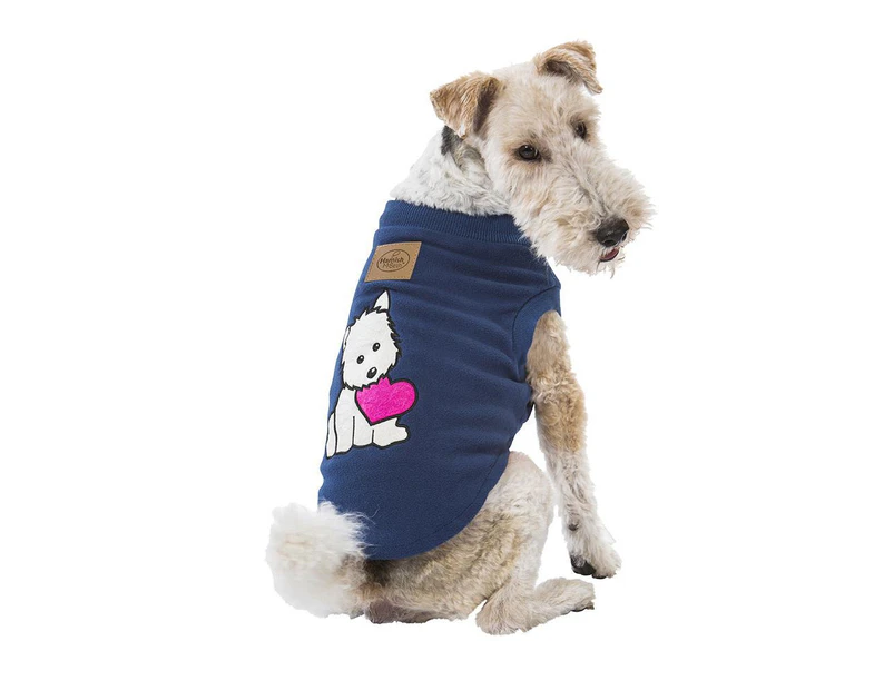 Dog Pyjamas (Puppy Heart Blue) - 80cm