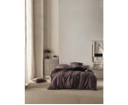 Nimes Quilt Cover Set (Espresso) - Single