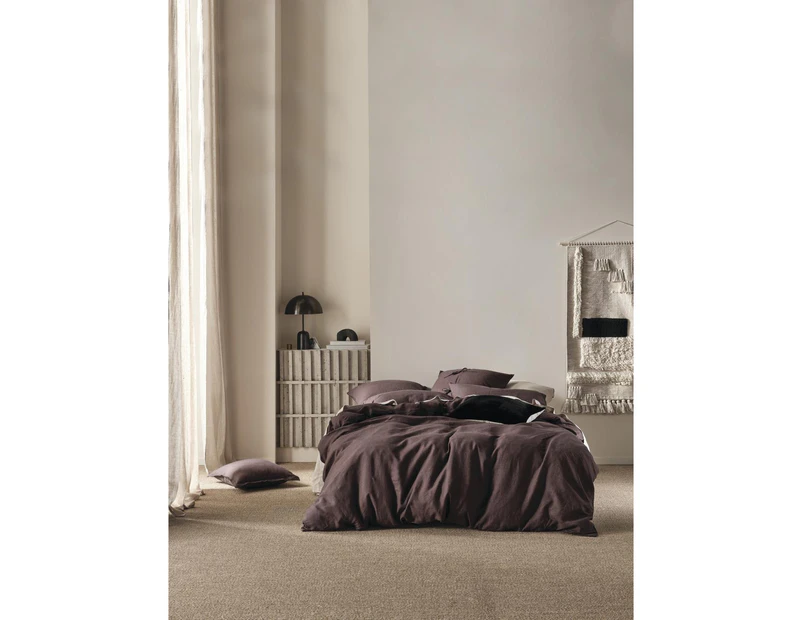 Nimes Quilt Cover Set (Espresso) - Single