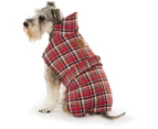 All Weather Dog Coat (Red Tartan) - 35cm