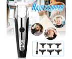 Cordless Display Hair Trimmer Electric Hair Clipper Hair Style Carving Haircut Machine Barber Tool With 6 Limit Comb