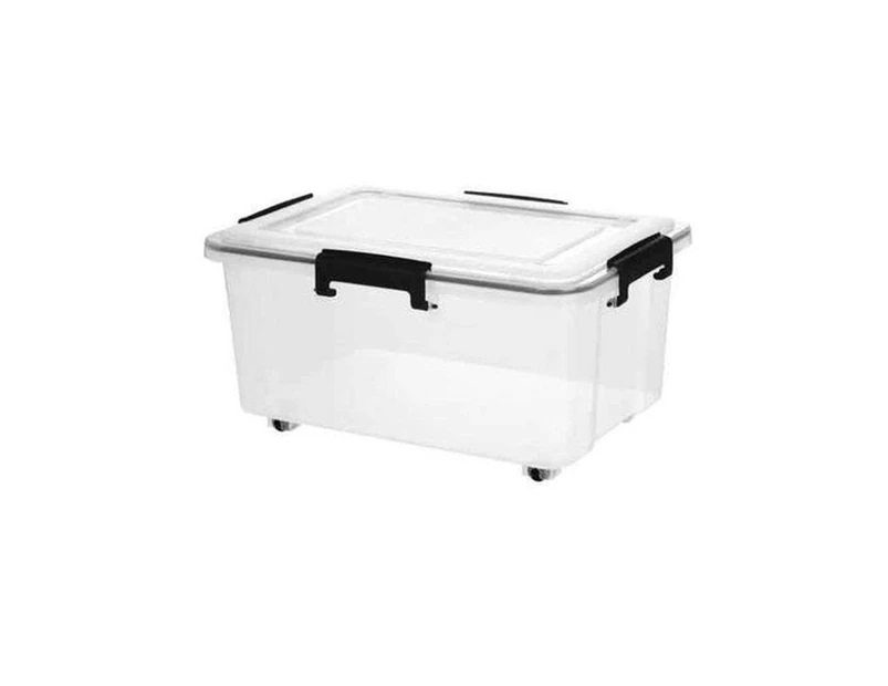 Super Seal Clear Storage Box with Wheels - 15L