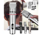 gold Electric Hair Clipper Set USB Charging 3-gear Modes Men Beard Trimmer Machine Low Noise LCD Display Electric Hair Clipper
