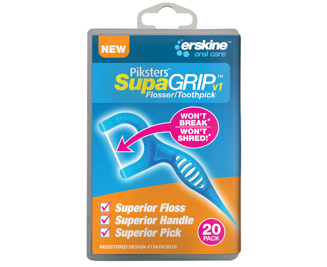 Piksters(R) SupaGRIP(TM) Floss Picks 20pk