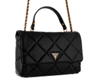 GUESS Cessily Quilted Convertible Crossbody Bag - Black