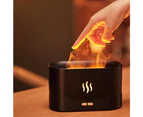 180ml Ultrasonic Humidifier Aroma Diffuser Essential oil Air purifier Aromatherapy treatments Flame Light effect Black