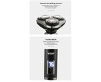 VGR Electric Shaver USB Shaver Three-in-one Multi-function Beard Rechargeable LCD Digital Display Washing