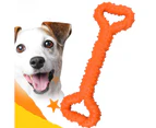 Bone Shape Dog Chew Molar Stick Toys-Orange