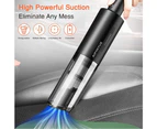 Handheld Cordless Mini Car Vacuum Cleaner with 6Kpa Powerful Cyclonic Suction and HEPA Filter -Black