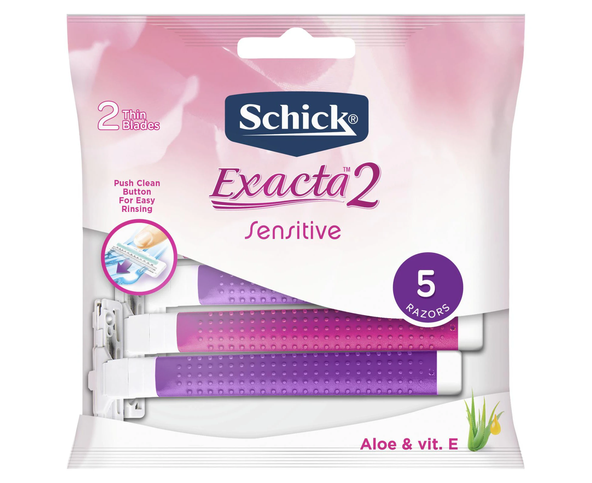 Schick Silk 2 Sensitive Disposable Razors 5pk