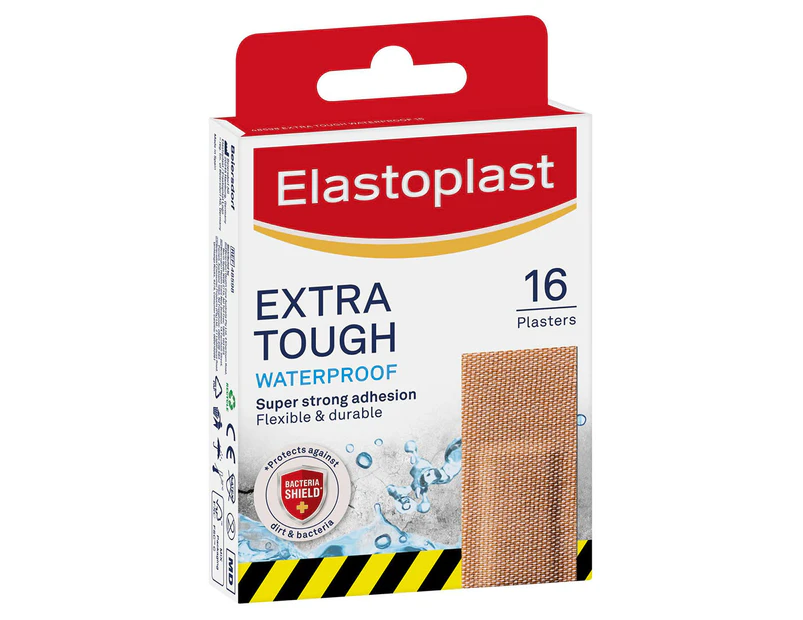 Elastoplast Extra Tough Waterproof Wound Plasters 16pk