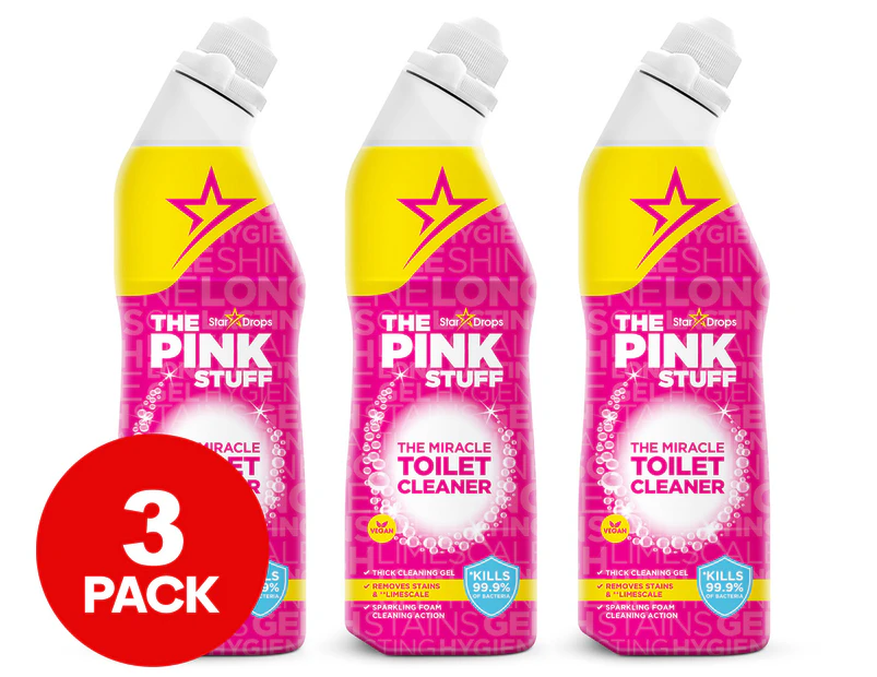 3 x Stardrops The Pink Stuff Toilet Cleaner 750mL