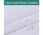Outdoor Curtain for Patio - 2 Panels Waterproof Tab Top Panels, White
