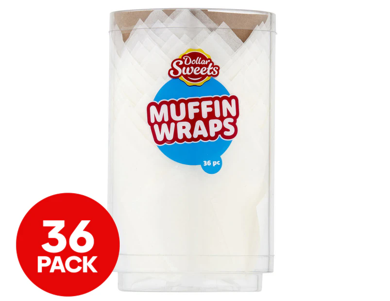 Dollar Sweets Muffin Wraps 36-Pack