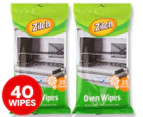 2 x 20pk Zilch Oven Wipes