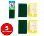 Zilch Green Dishwashing Wand & Sponge Refill 4pk 1
