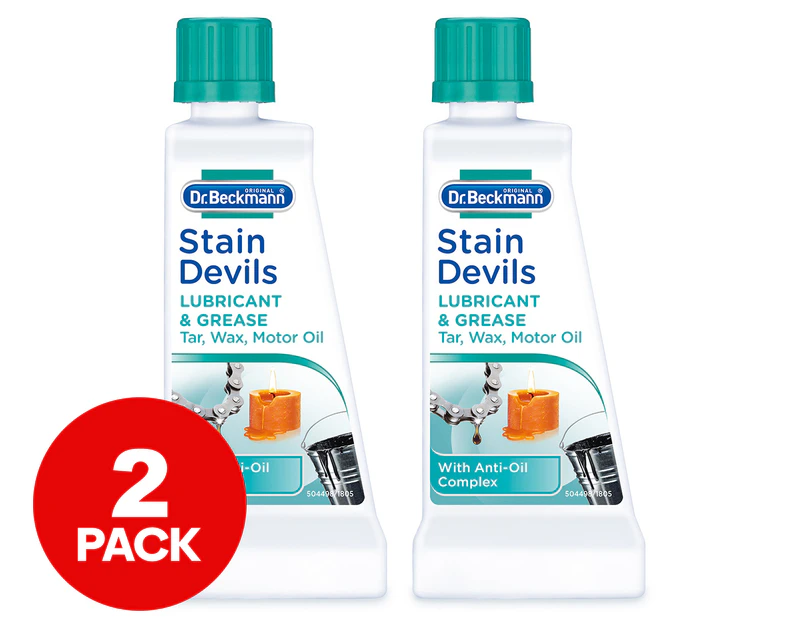 2 x 50mL Dr. Beckmann Stain Devils Grease Removers