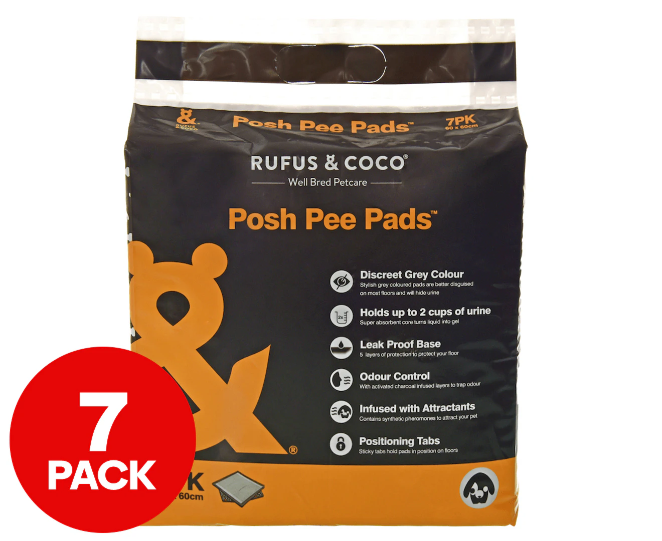 Rufus & Coco Posh Pee Pads 7pk