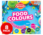 Dollar Sweets Artificial Food Colour Gels 8-Pack