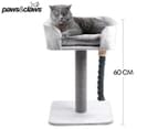 Paws & Claws 60cm Catsby Fitzroy Scratching Post - Light Grey 1