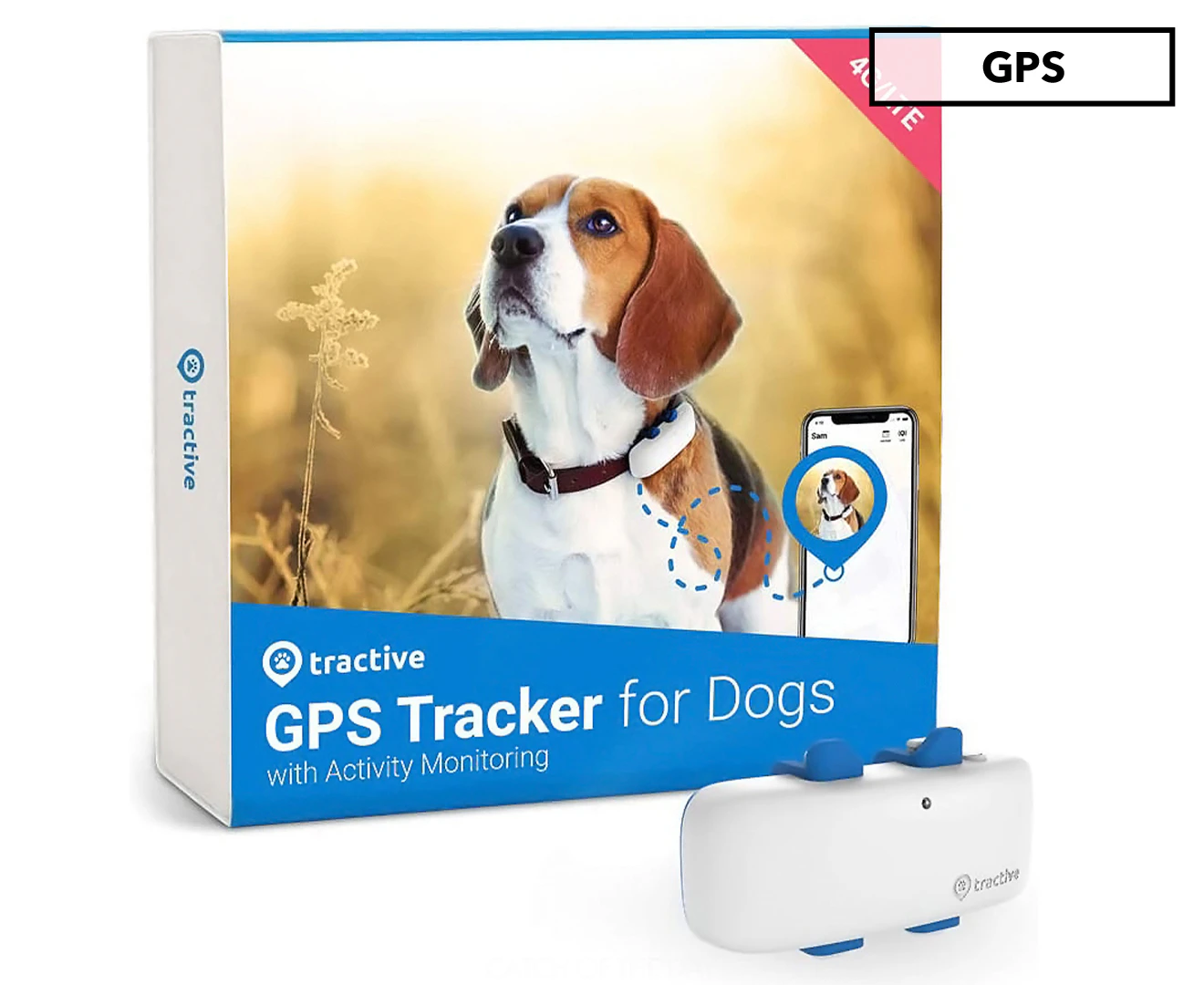 Tractive Dog 4 Real Time Subscription Based Pet Gps Tracker Collar Attachment