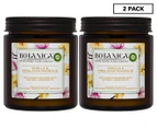2 x BOTANICA By Air Wick Naturally Derived Wax Candle 205g - Vanilla & Himalaya Magnolia