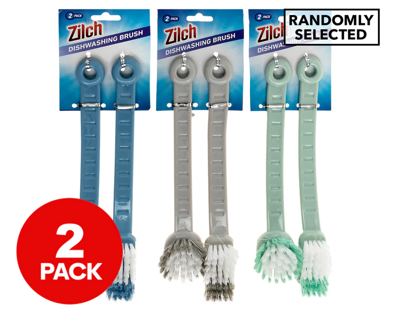 2 x Zilch Dishwashing Brush Set
