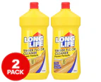 2 x Long Life Timber Floor Cleaner 1L