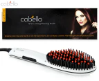 Cabello Glow Straightening Brush - White CgSB106
