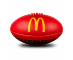 Sherrin AFL Replica Game Ball Size 5 Leather Football - Red