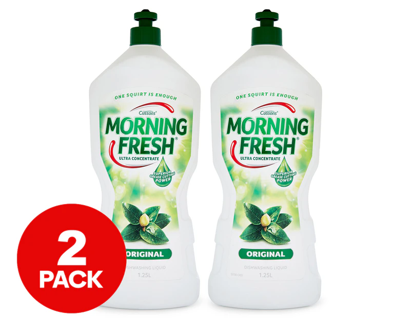 2 x 1.25L Morning Fresh Dishwashing Liquid Original