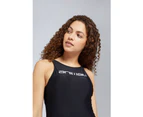 Animal Women's Zaley Panelled Swimsuit Ladies Beach Recycled One Piece Swimwear - Black