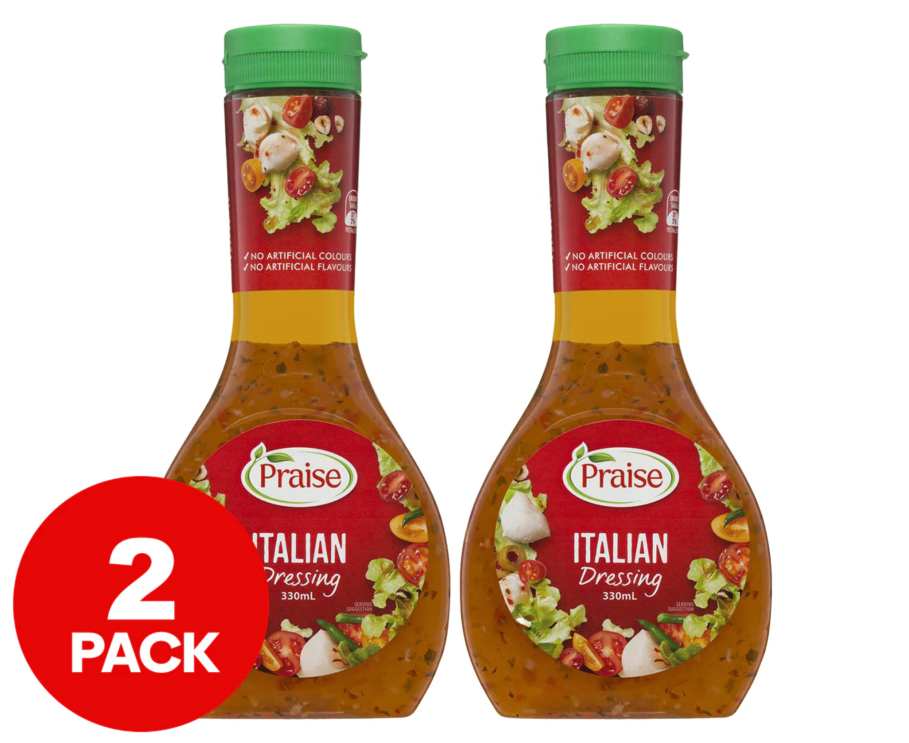 2 x Praise Italian Dressing 330mL