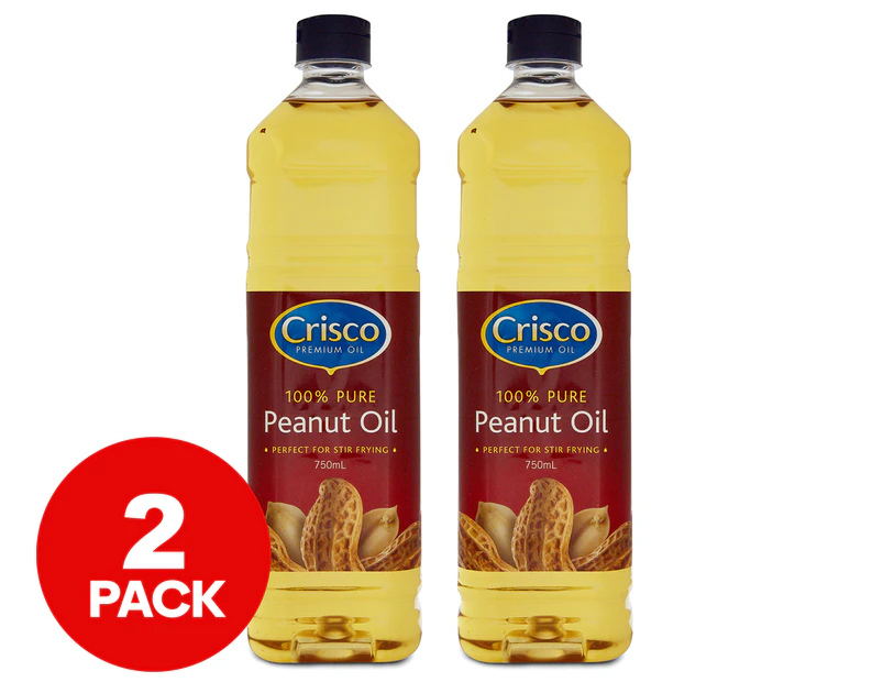 2 x Crisco Peanut Oil 750mL
