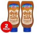 2 x Cottee's Thick 'n' Rich Flavoured Topping Caramel 575g 1