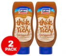 2 x Cottee's Thick 'n' Rich Flavoured Topping Caramel 575g