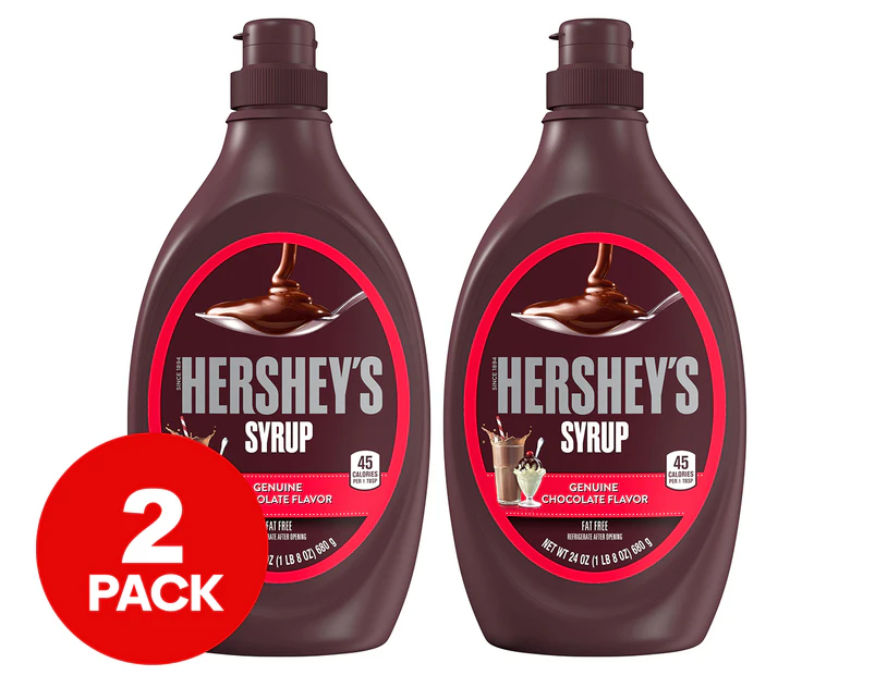2 x Hershey's Chocolate Syrup 680g