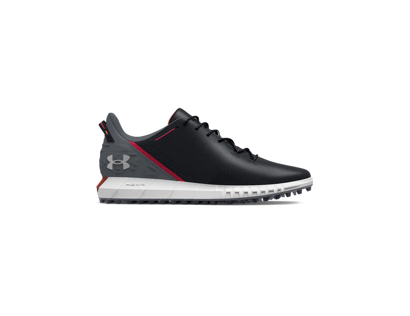 Under Armour HOVR Drive Spikeless Wide (E) Golf Shoes - Black/Pitch Grey -  Mens Leather, Synthetic