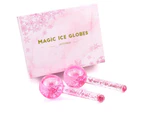 Ice Globe Facial Massager Set Of 2 Pink