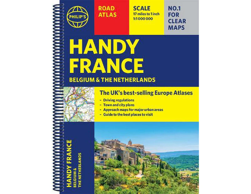 Philip's Handy Road Atlas France, Belgium and The Netherlands
