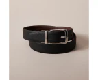 Target Reversible Leather Belt - Black