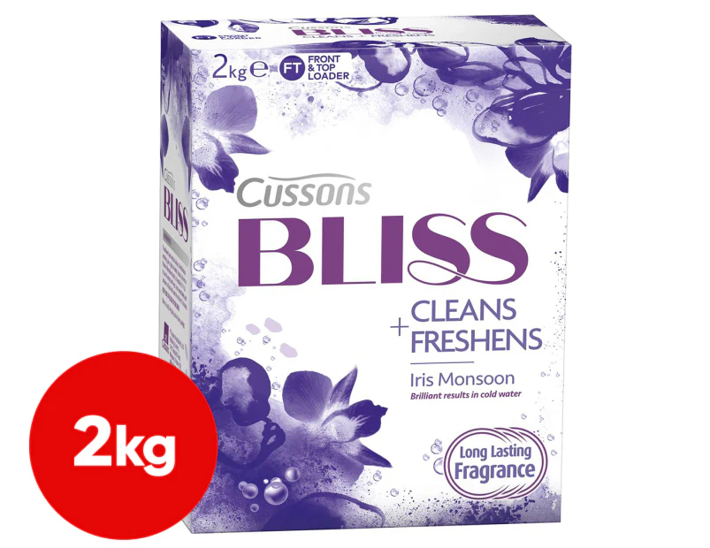 Cussons Bliss Iris Monsoon Cleans & Freshens Laundry Powder 2kg