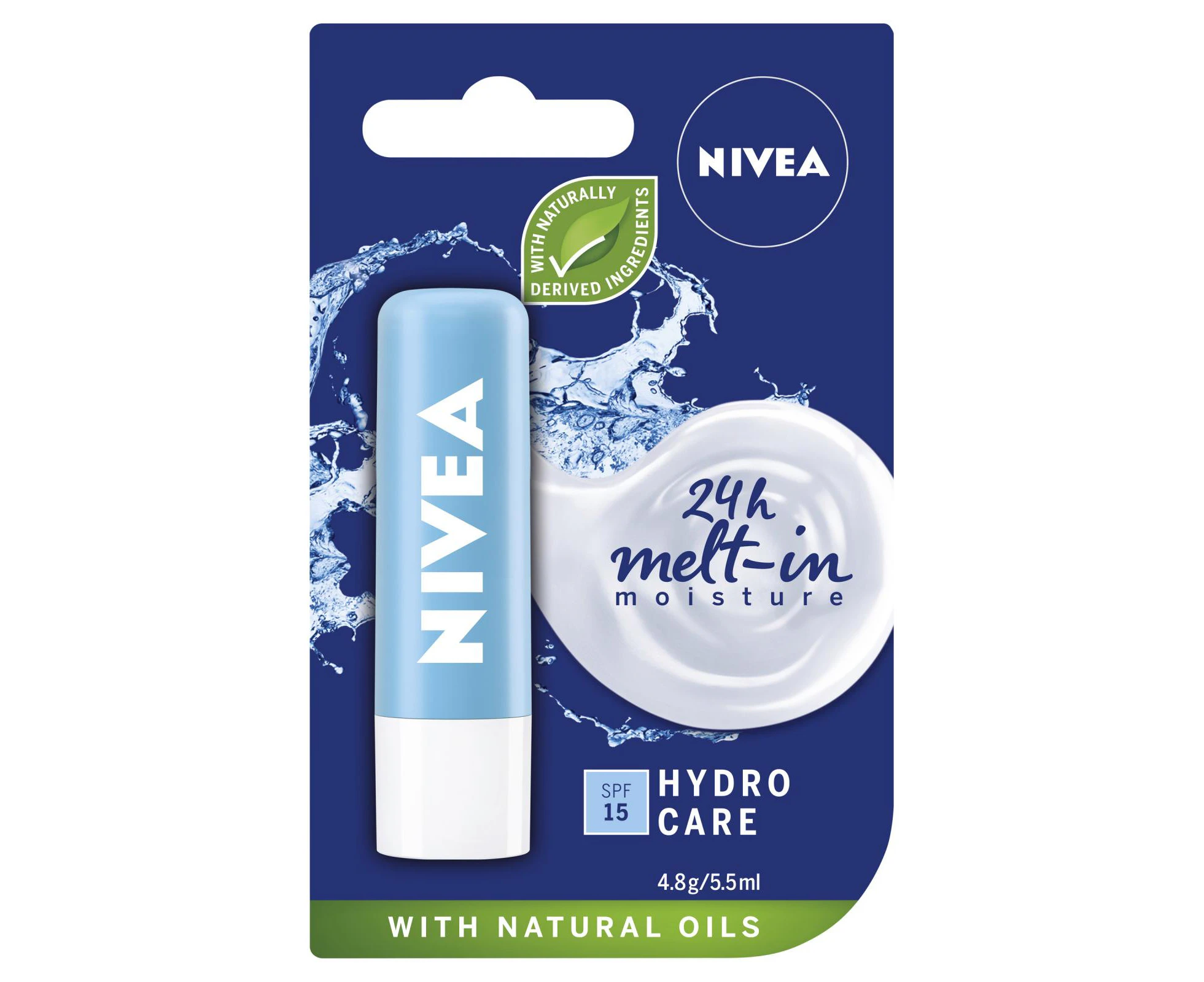 NIVEA Hydro Care Lip Balm SPF15 4.8g