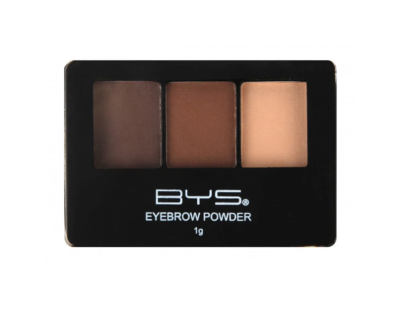 BYS Eyebrow Powder Trio Perfect Brows Cosmetic Shape/Blend Face Beauty Makeup
